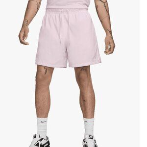 Nike Men's Club Woven Flow Shorts, Pink Foam/White